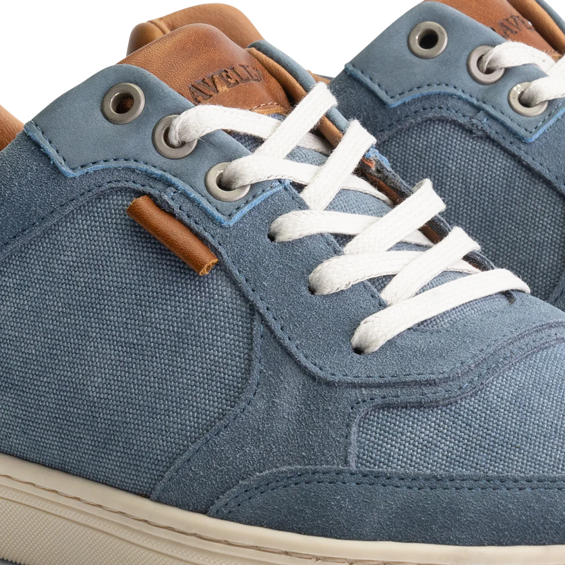 Bromley Men - Sneakers - Canvas and suede - Blue - Image 7