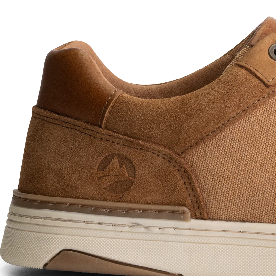 Bromley Men - Sneakers - Canvas and suede - Cognac - Image 6