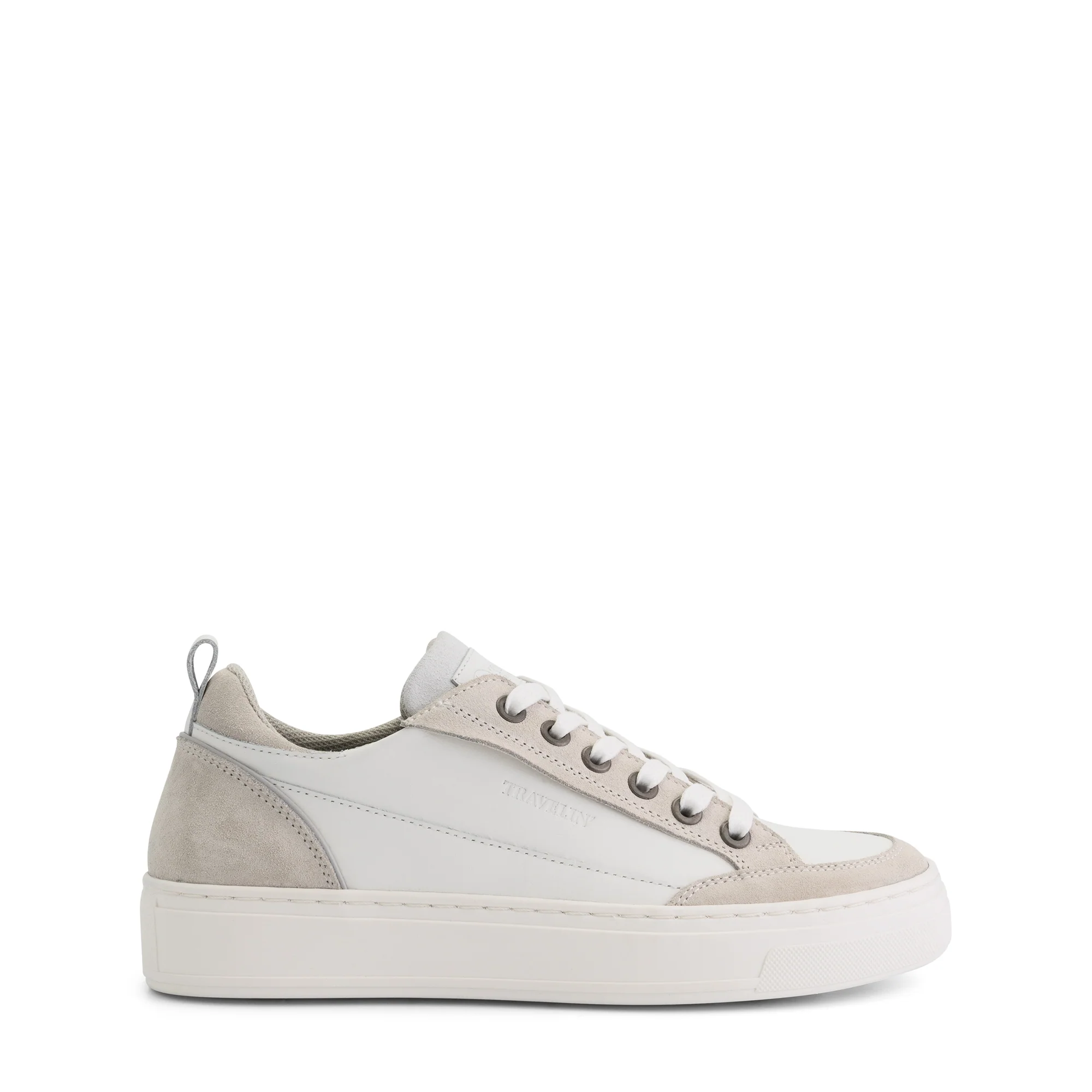 Caris Women - Sneakers - Leather - White/Sand - Image 3