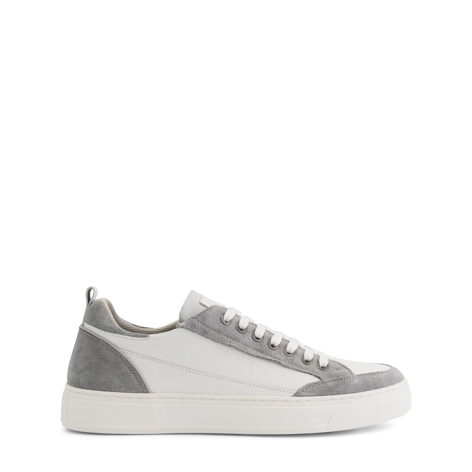 Croft Men - Sneakers - Leather - White/Grey - Image 3