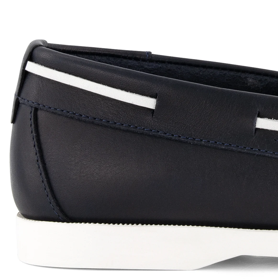 Eidfjord Men - Boat shoes - Leather - Navy - Image 6