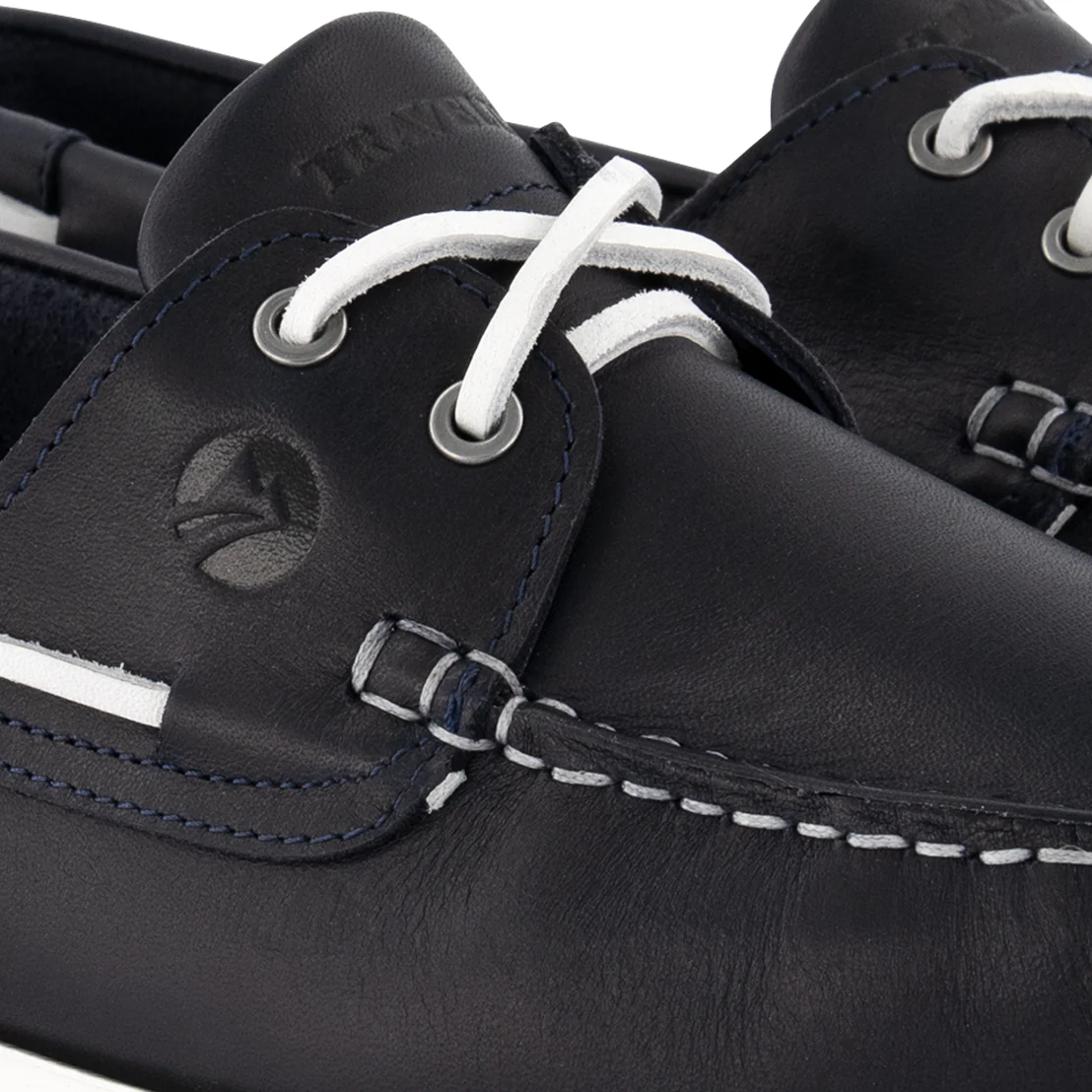 Eidfjord Men - Boat shoes - Leather - Navy - Image 7