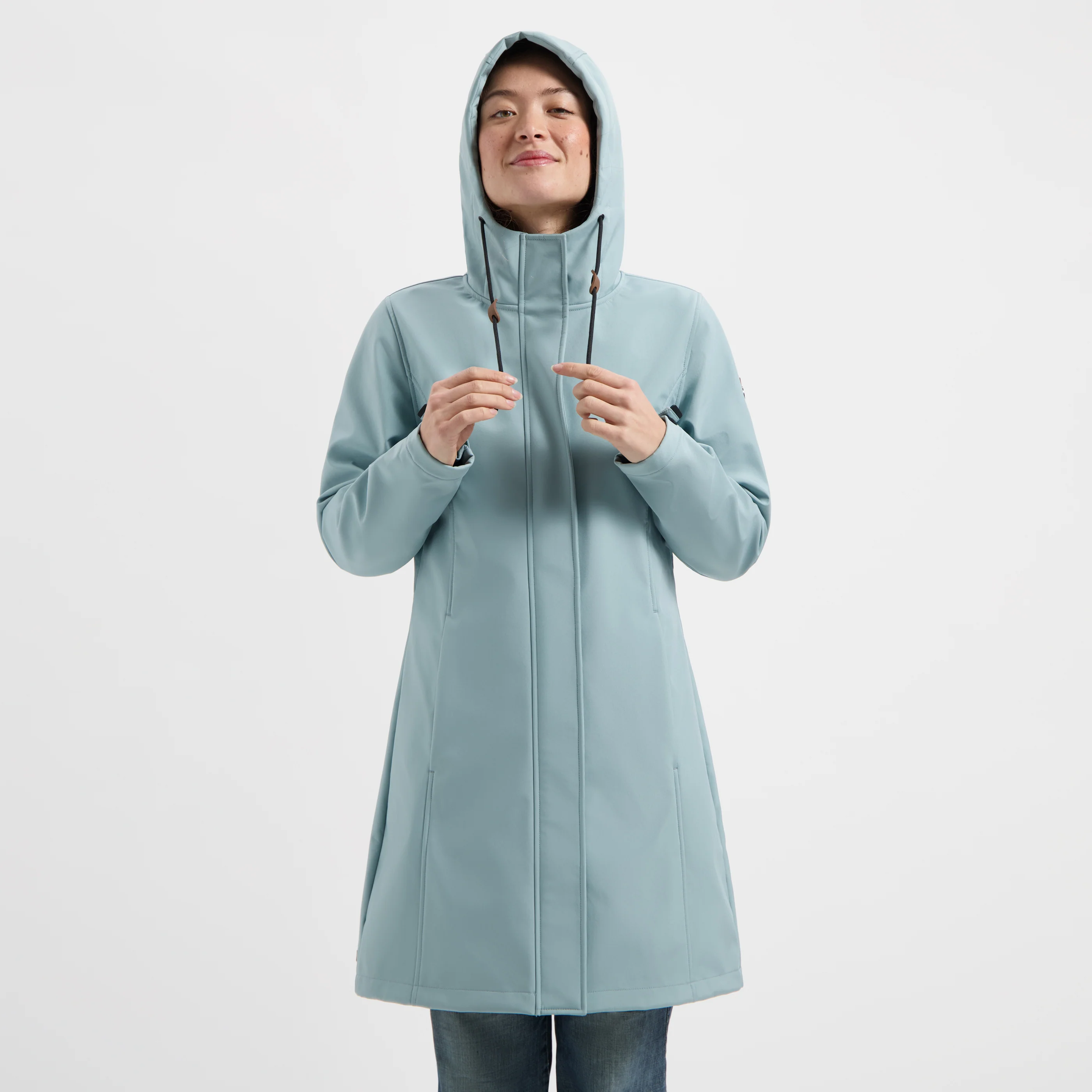 Erika Women - Softshell jacket - Waterproof - Light blue - Image 3