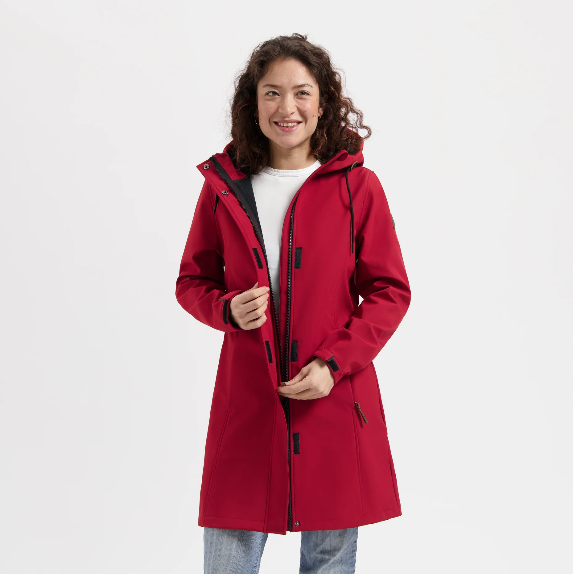Erika Women - Softshell jacket - Waterproof - Red - Image 3