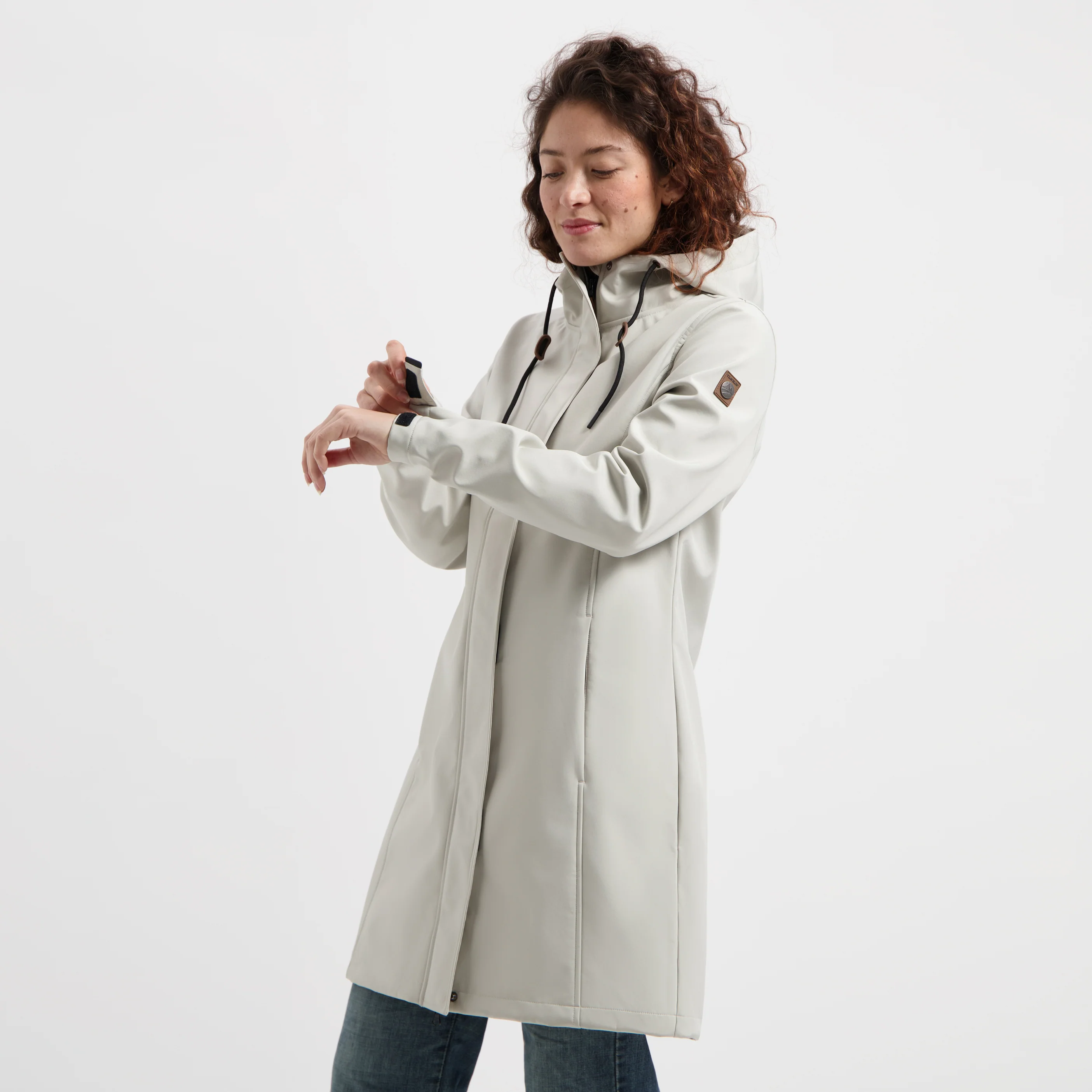 Erika Women - Softshell jacket - Waterproof - Sand - Image 3
