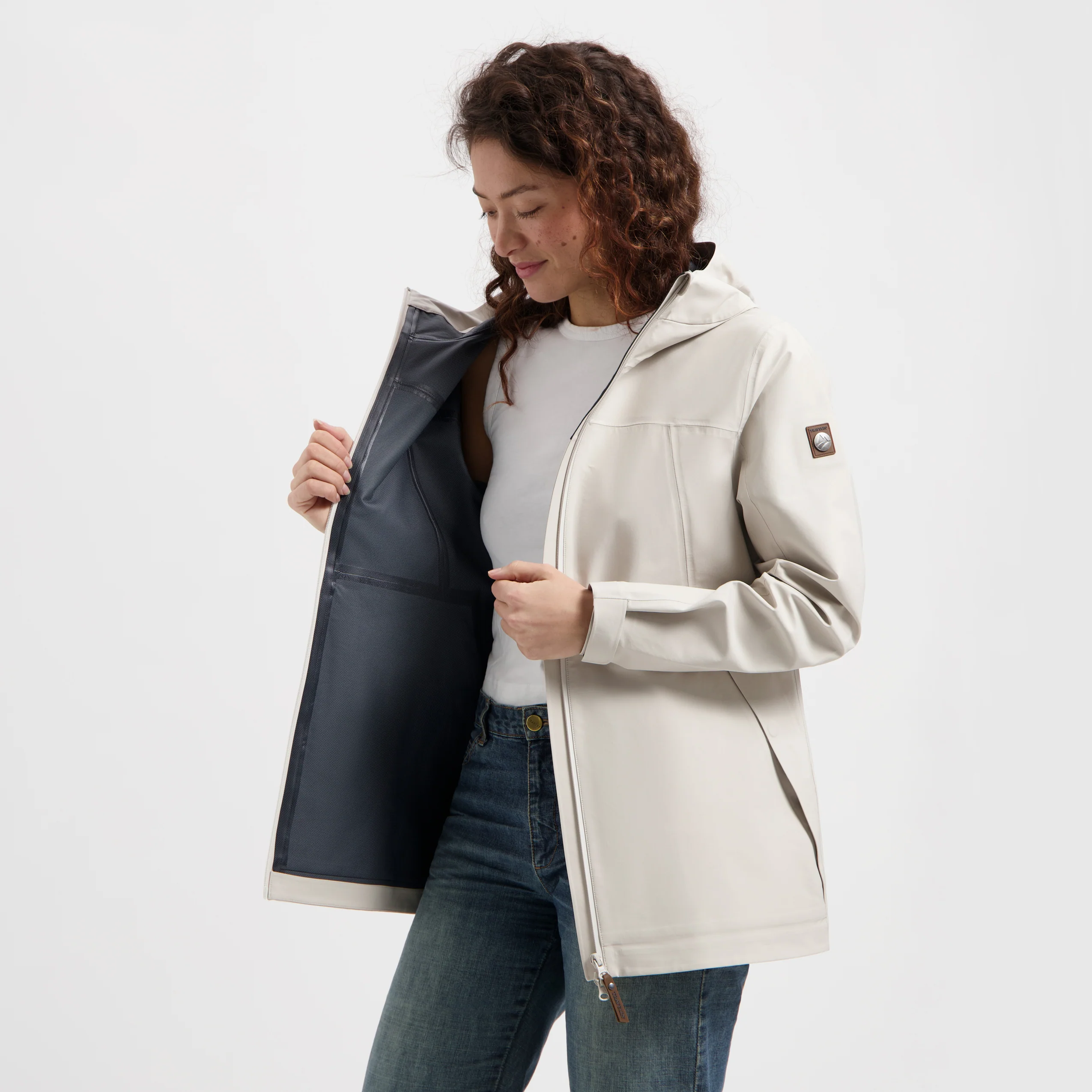 Jannike Women - Hardshell jacket - Waterproof - Sand - Image 5