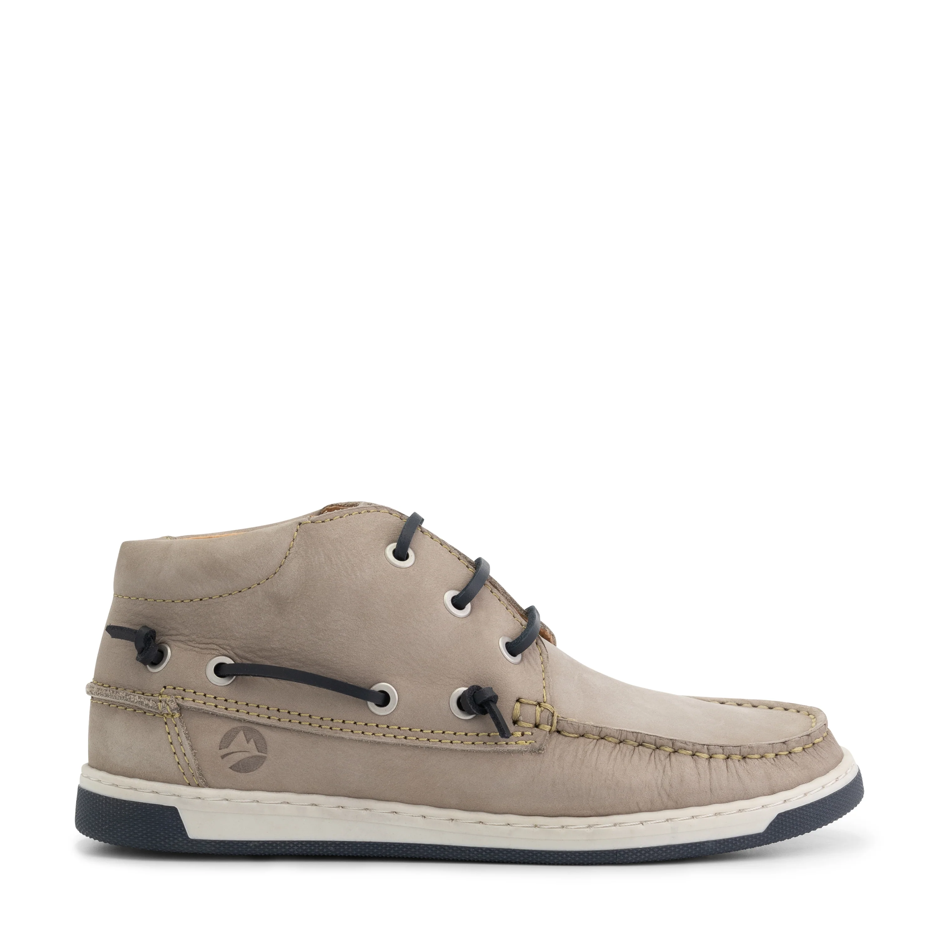 Maenporth Women - Mid lace-up shoes - Leather - Grey - Image 3