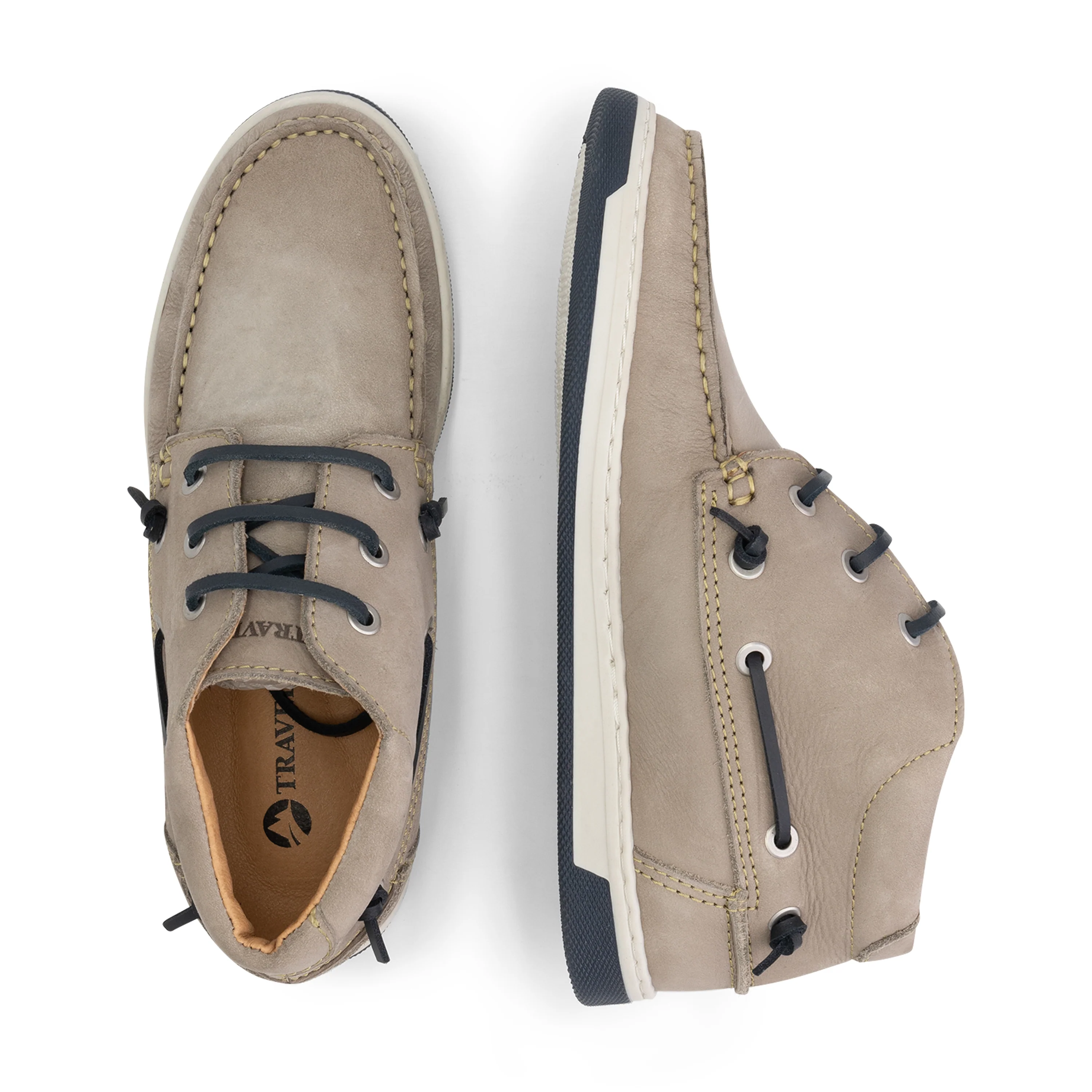 Maenporth Women - Mid lace-up shoes - Leather - Grey - Image 4