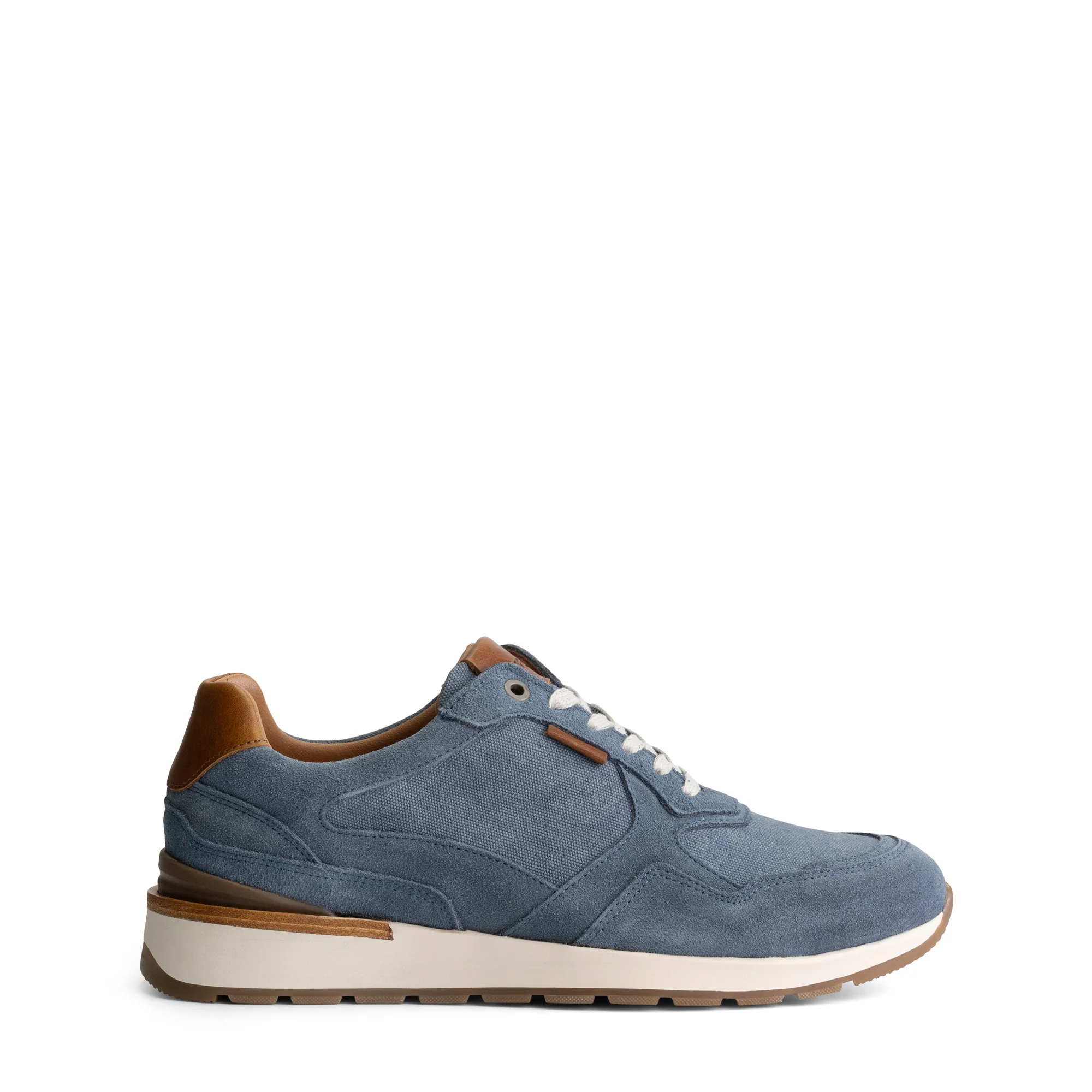 Newberry Men - Sneakers - Canvas and suede - Blue - Image 3