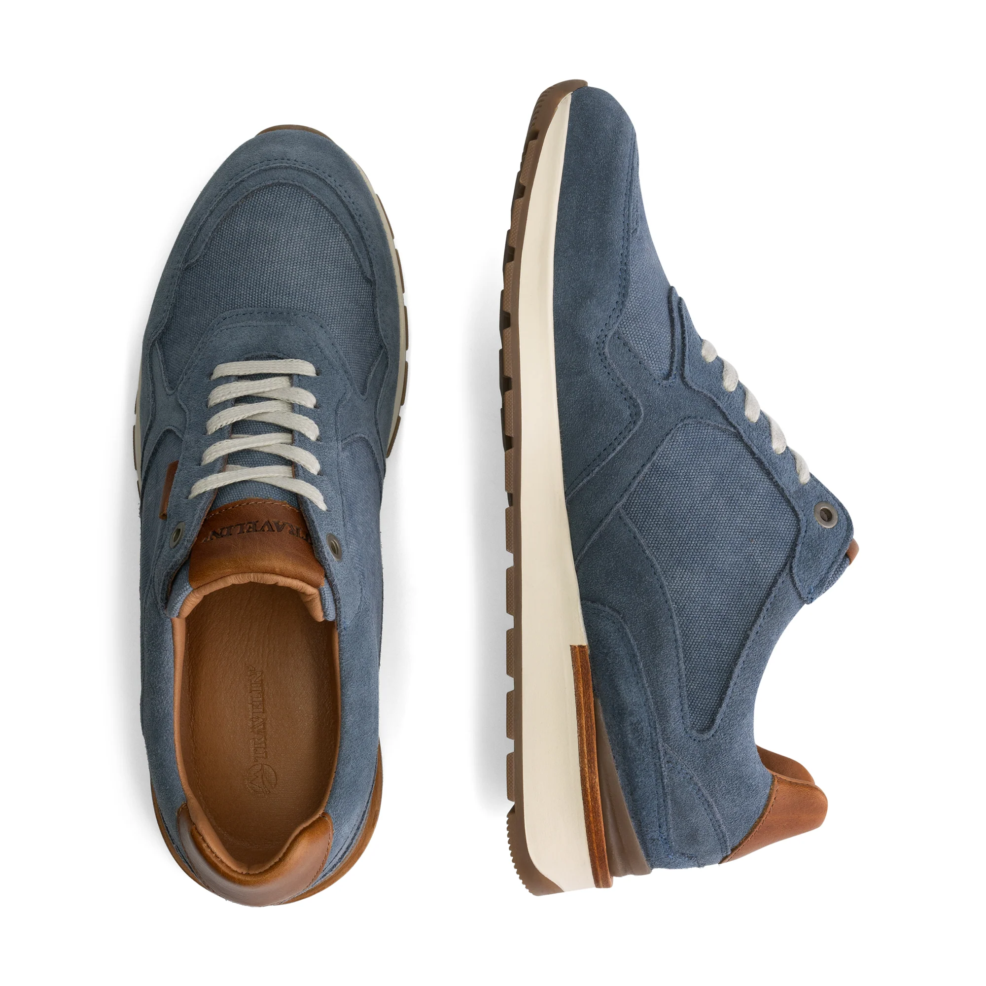 Newberry Men - Sneakers - Canvas and suede - Blue - Image 4