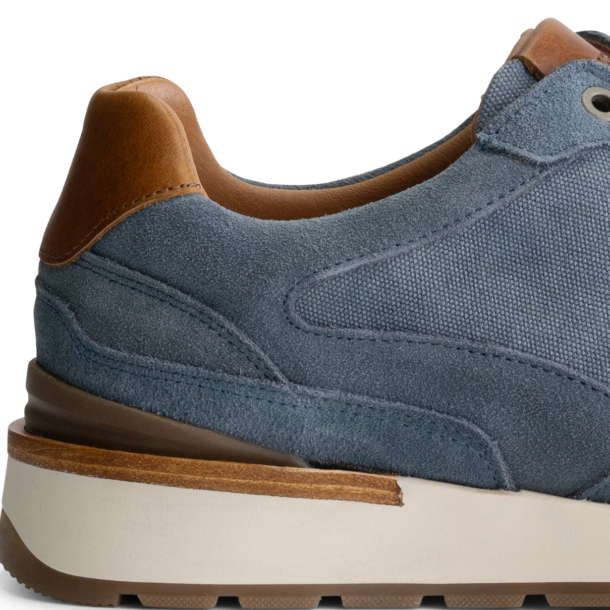Newberry Men - Sneakers - Canvas and suede - Blue - Image 6
