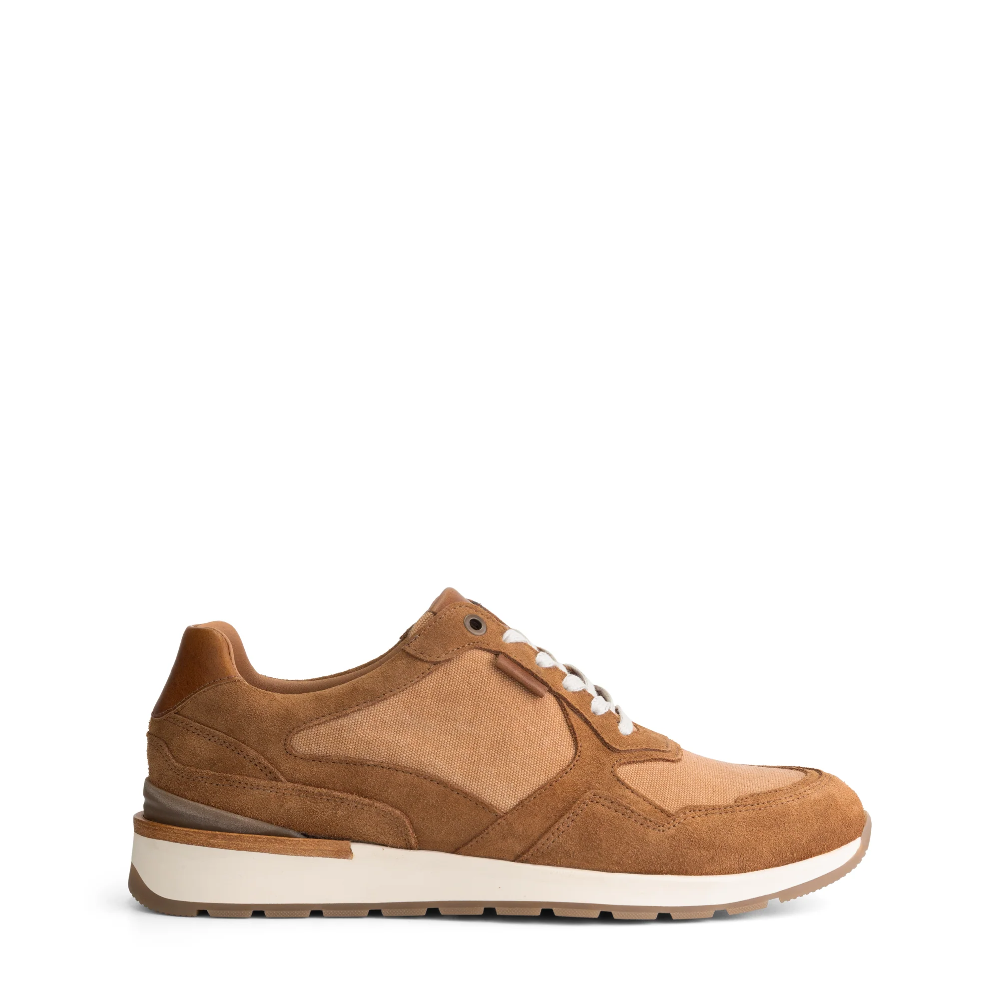 Newberry Men - Sneakers - Canvas and suede - Cognac - Image 3