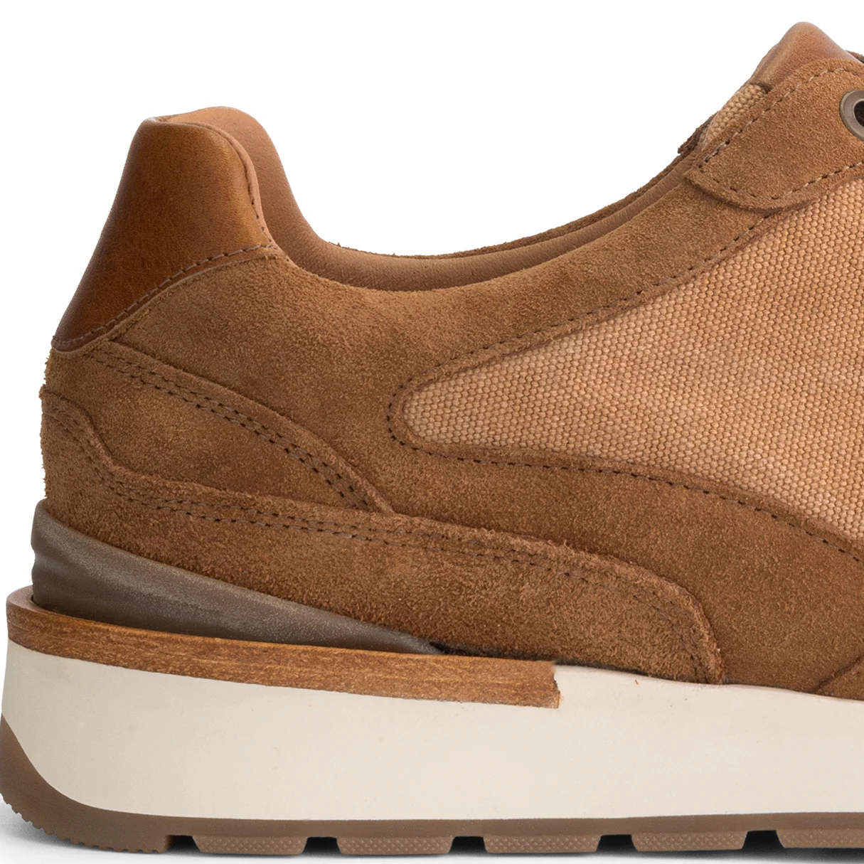 Newberry Men - Sneakers - Canvas and suede - Cognac - Image 6
