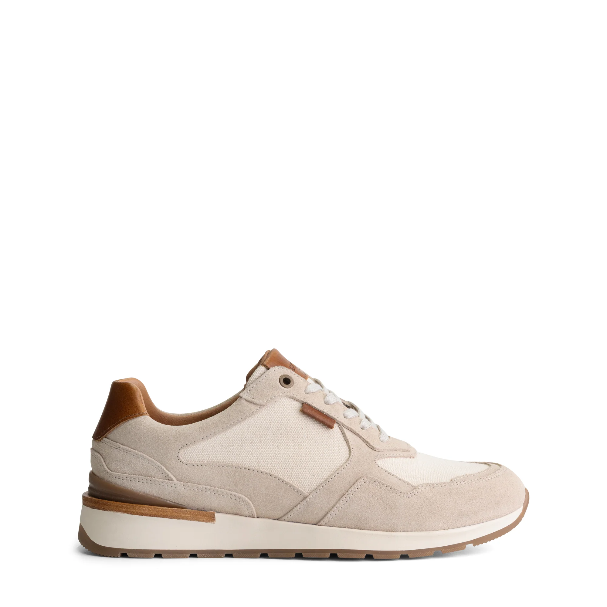 Newberry Men - Sneakers - Canvas and suede - White - Image 3