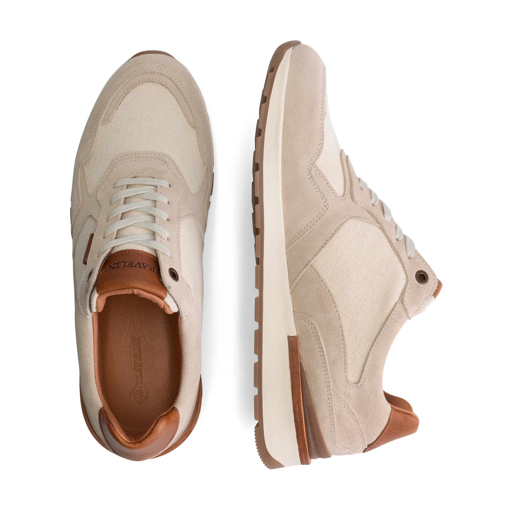 Newberry Men - Sneakers - Canvas and suede - White - Image 4