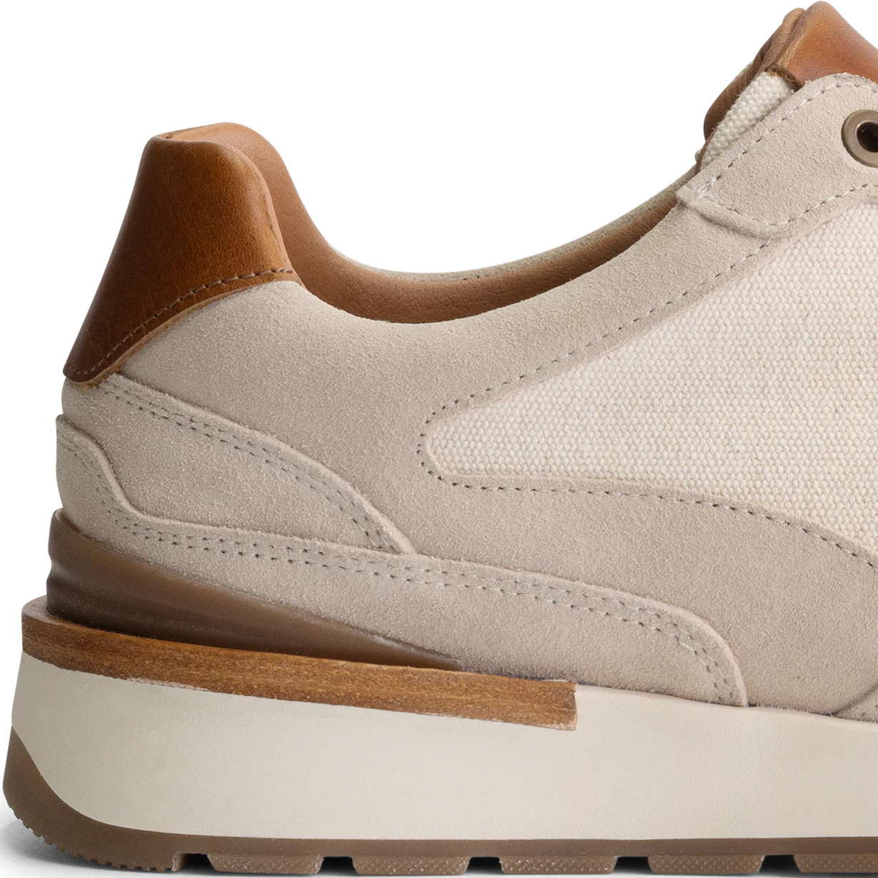 Newberry Men - Sneakers - Canvas and suede - White - Image 6