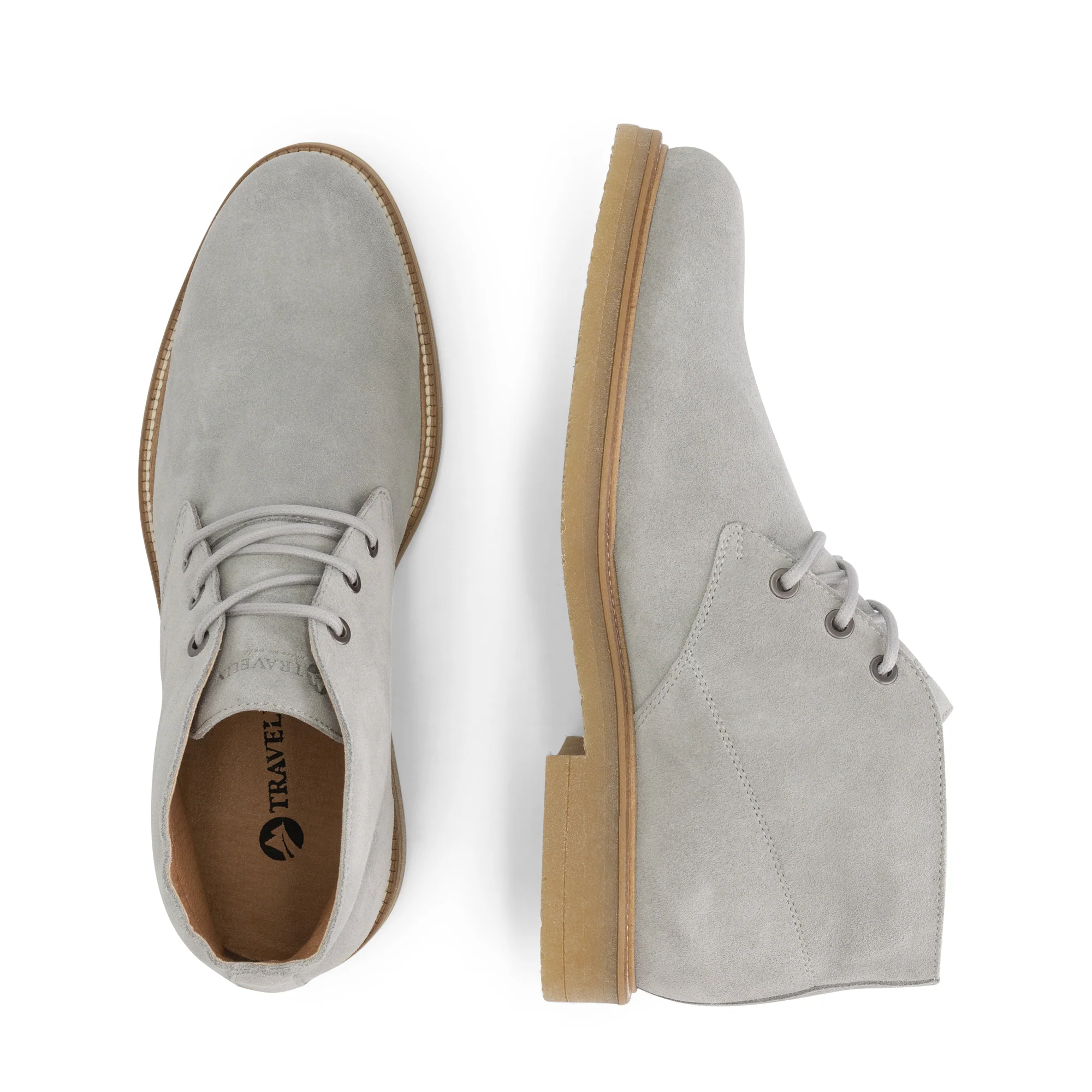 Redhill Men - Mid lace-up shoes - Suede - Grey - Image 4