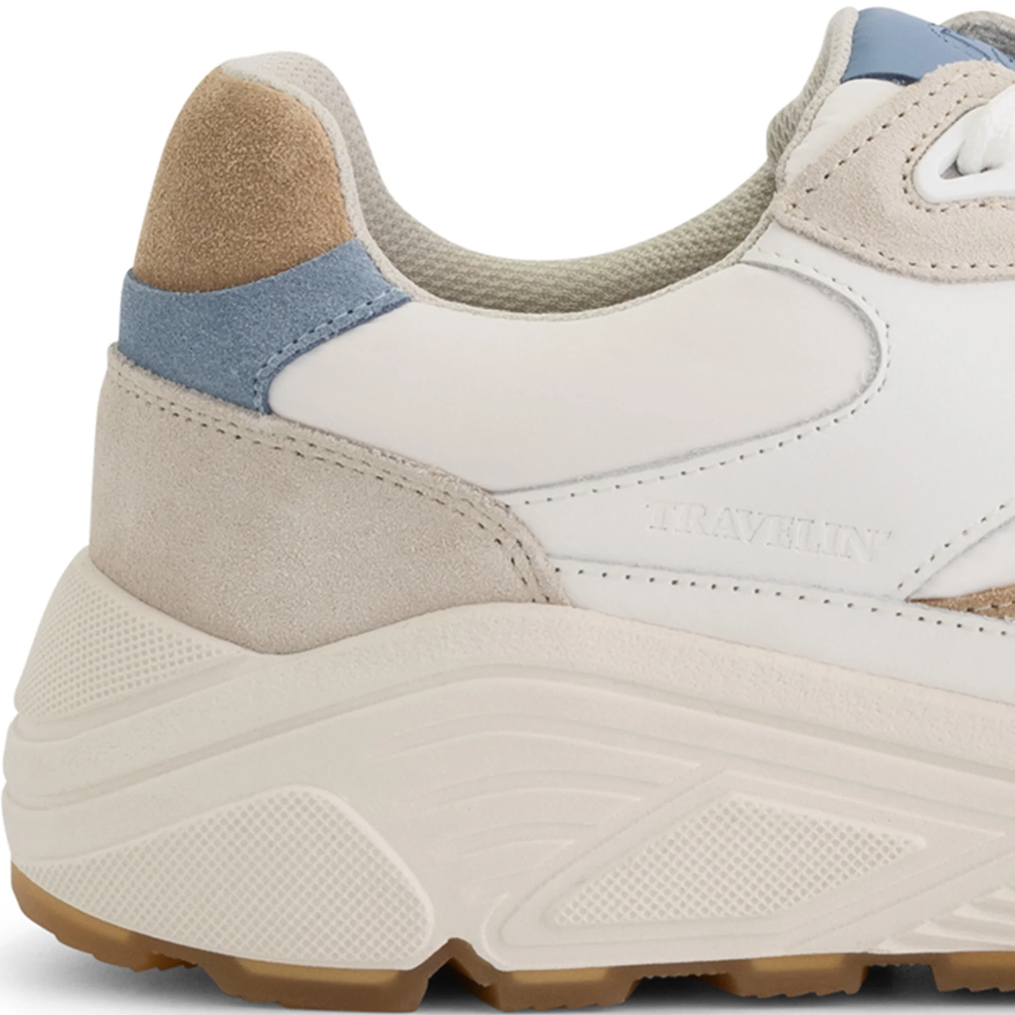 Romsey Men - Sneakers - Leather - Sand/Blue - Image 6