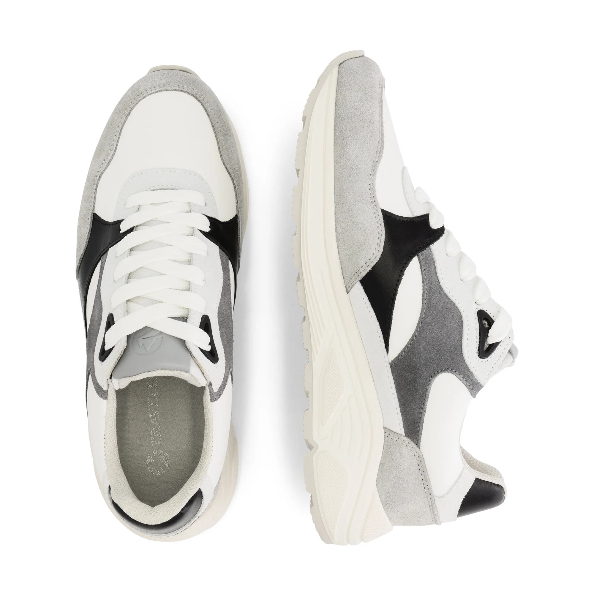 Royston Women - Sneakers - Leather - Grey/Black - Image 4