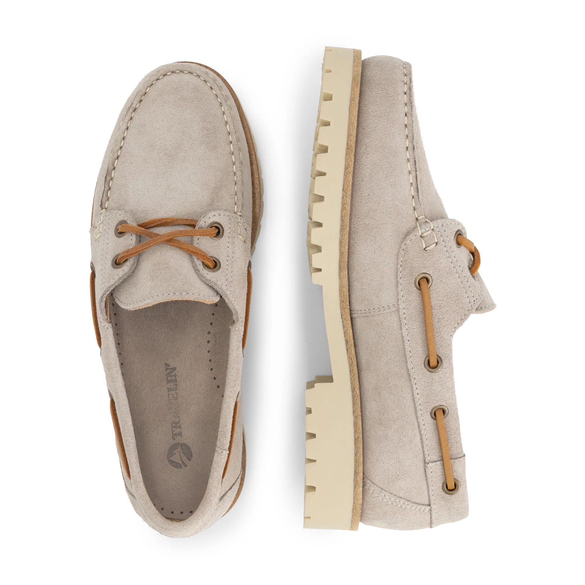 Salla Women - Boat shoes - Suede - Grey - Image 4