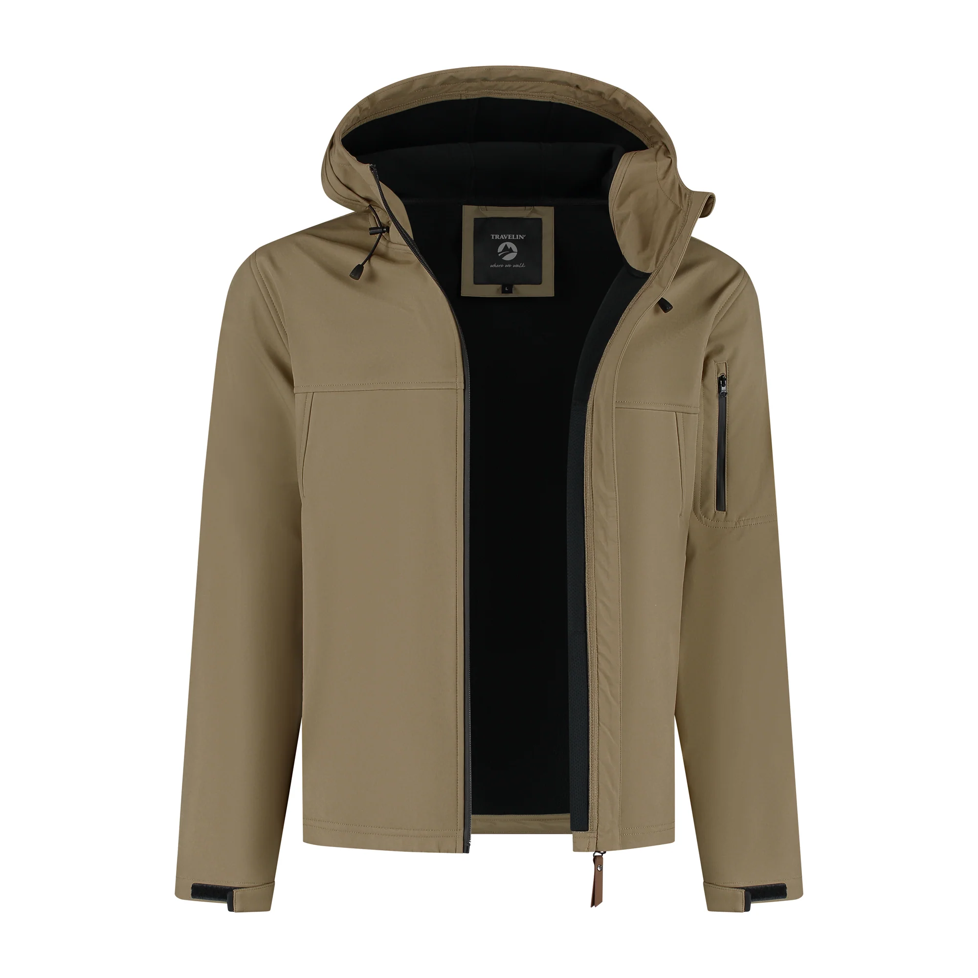 Stian Men - Softshell jacket - Waterproof - Brown - Image 5